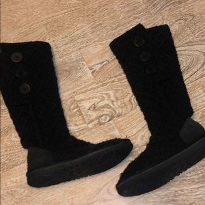 Ugg sweater boots black size 7